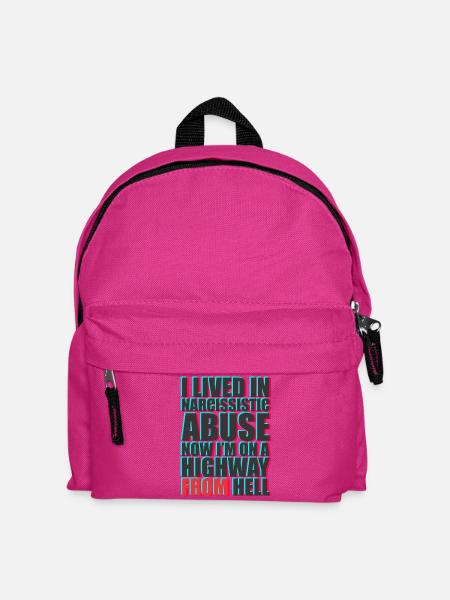 Design von Protestnachrichten mit fettem Text - Kinder Rucksack - Fuchsia