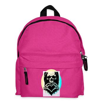 The Heart of Death ☠ - Kids' Backpack - fuchsia - Front