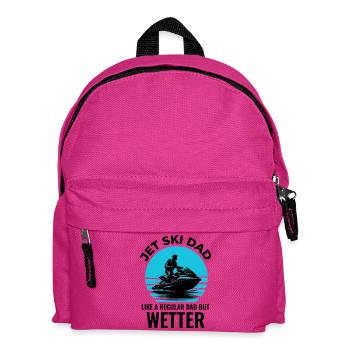 Jetski-Papa wie ein normaler Papa, nur feuchter - Kinder Rucksack - Fuchsia - Vorne