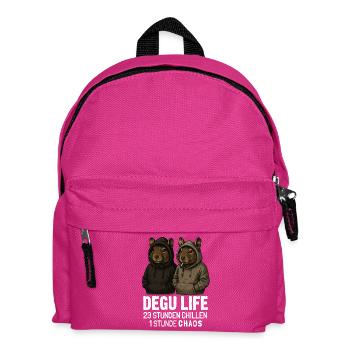 Vie Degu 23 heures Chaos glaçant 1 heure - Sac à dos Enfant - fuchsia - Devant