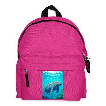 Sanfter Riese des ruhigen Wassers, Symbol des Friedens - Kinder Rucksack - Fuchsia - Vorne