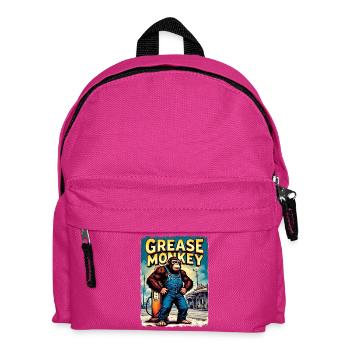 Art urbain rétro GreaseMonkey - Sac à dos Enfant - fuchsia - Devant