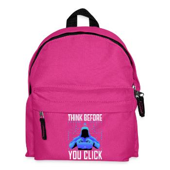 Hacker Hacking Programmer Linux Cybersecurity Data - Kids' Backpack - fuchsia - Front