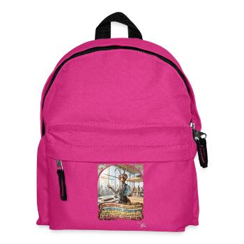 Heuschrecke JOGUE Projektmanager PM Büro Pop Art - Kinder Rucksack - Fuchsia - Vorne