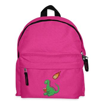 Nur noch ein Buch Dinosaurier - Kinder Rucksack - Fuchsia - Vorne