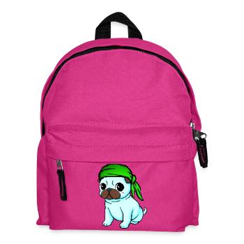 Bandana Mops - Kinder Rucksack - Fuchsia - Vorne