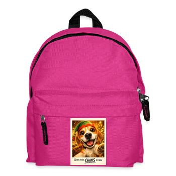 Christmas Chaos Crew Beagle Selfie - Kinder Rucksack - Fuchsia - Vorne