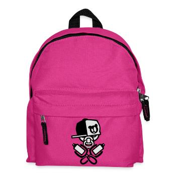 baby cool graffiti - Kinder Rucksack - Fuchsia - Vorne