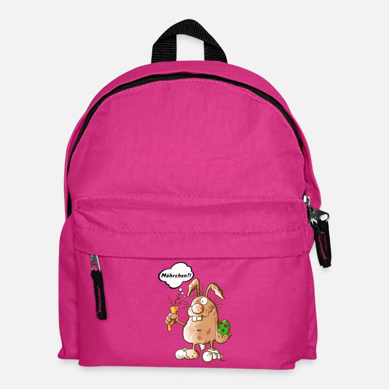 Osterhase mit Möhrchen - Kinder Rucksack - Fuchsia