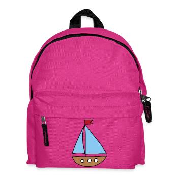 Sailboat - Kids' Backpack - fuchsia - Front