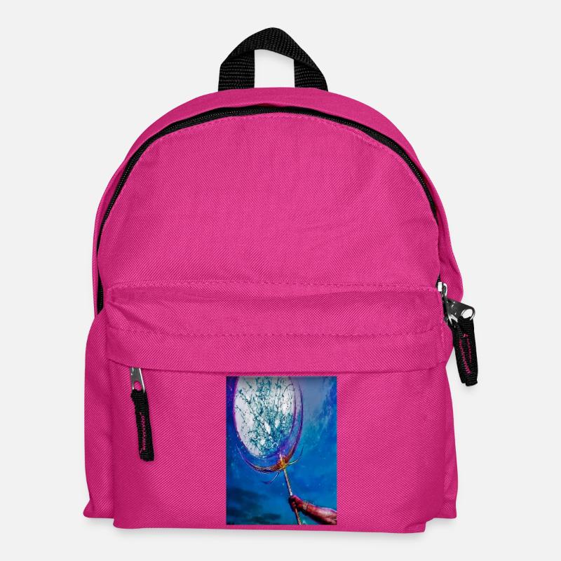 Blauer Traumfänger Netz - Kinder Rucksack - Fuchsia