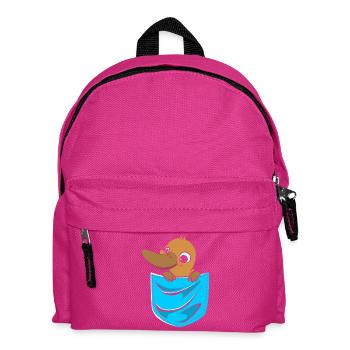 Schnabeltier Schnabeltier Platypus Schnabeltier - Kinder Rucksack - Fuchsia - Vorne