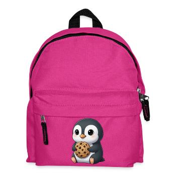 Cute Penguins Cookies Cartoon Cookie Candy - Kids' Backpack - fuchsia - Front