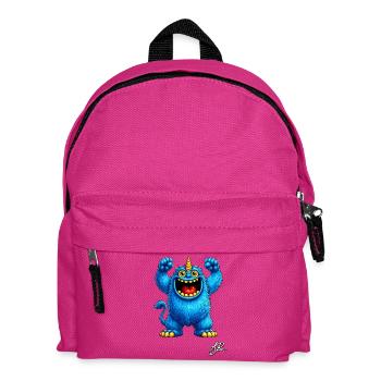 Der Wächter der Blauen Herzen - Kinder Rucksack - Fuchsia - Vorne