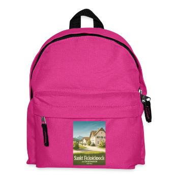 Sankt Fickdichdoch - Postkartenmotiv - Kinder Rucksack - Fuchsia - Vorne