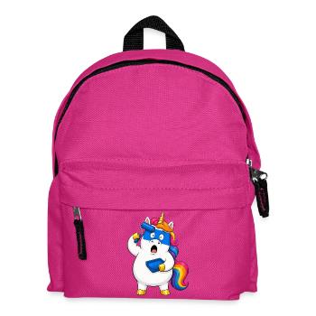 Clumsy Unicorn Paint Roller Fail - Kids' Backpack - fuchsia - Front