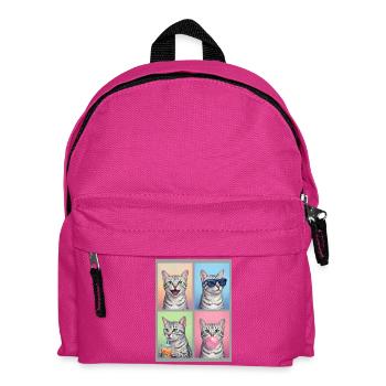 Cats Egyptian Mau Cat - Kids' Backpack - fuchsia - Front