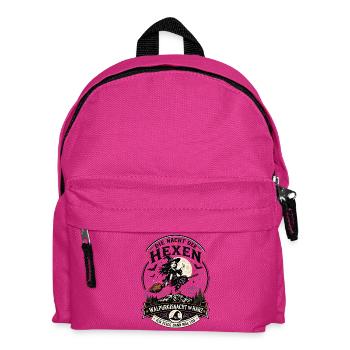  Hexen Geschenkidee Brocken Hexenbesen - Kinder Rucksack - Fuchsia - Vorne