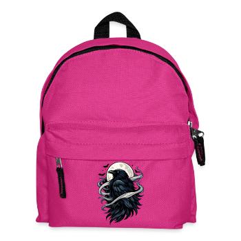 Mondkrähe im Nachtwind - Kinder Rucksack - Fuchsia - Vorne