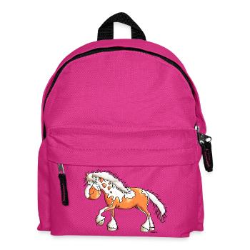 Funny Pinto - Horse - Horses - Kids' Backpack - fuchsia - Front