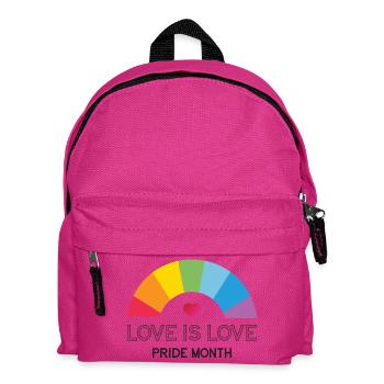 Liebe ist Liebe. Stolz-Monat. - Kinder Rucksack - Fuchsia - Vorne