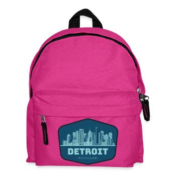 Detroit - Michigan - Kids' Backpack - fuchsia - Front