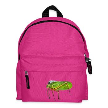 ma Katydid géante à capuchon. Photo de la nature, pas de graphisme - Sac à dos Enfant - fuchsia - Devant