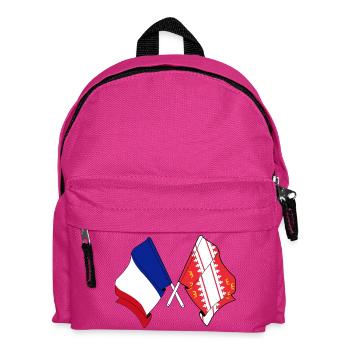Alsace & France Crossed - Kids' Backpack - fuchsia - Front