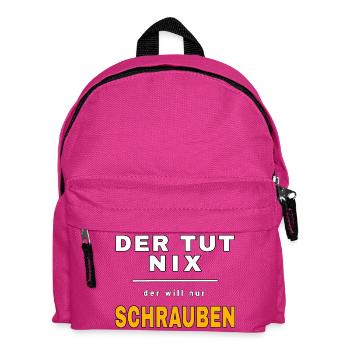 Il ne fait rien, il veut juste baiser – Werkstatt Fun - Sac à dos Enfant - fuchsia - Devant