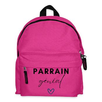 parrain génial / cadeau humour parrain - Sac à dos Enfant - fuchsia - Devant