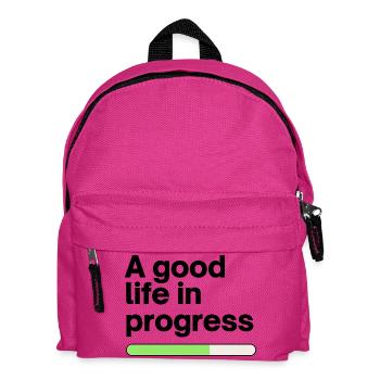 A good life in progress - Kinder Rucksack - Fuchsia - Vorne