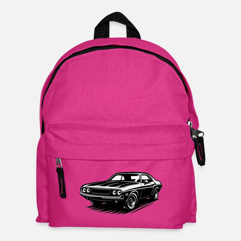 American Car - Kids' Backpack - fuchsia