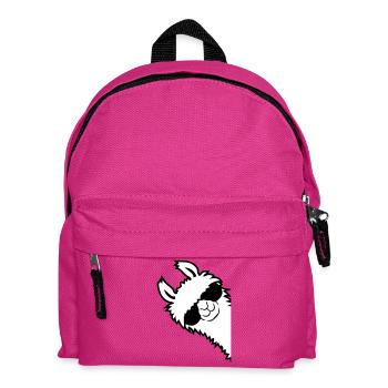 Alpaca looks sideways - Kids' Backpack - fuchsia - Front