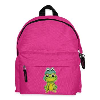 Zwei Froschfreunde - Kinder Rucksack - Fuchsia - Vorne