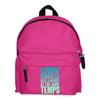 DICTON COOL POUR LES MULTILINGUES, LES INTERNATIONAUX - Sac à dos Enfant - fuchsia - Devant