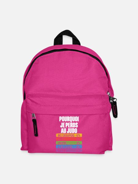 Les Raisons Drôles de Perdre Humour Coach judo - Sac à dos Enfant - fuchsia