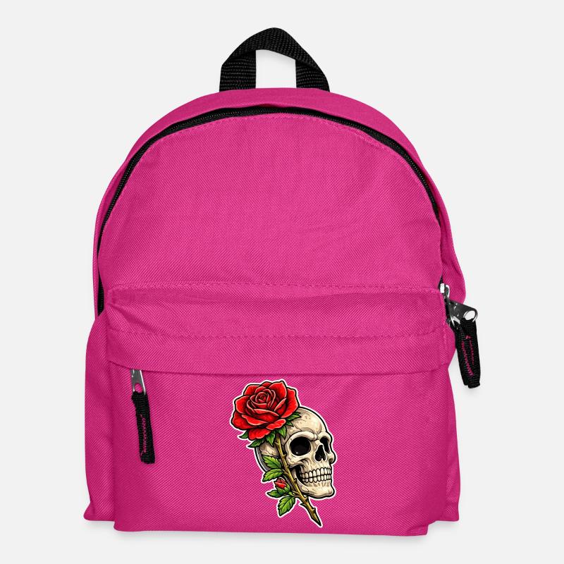 Totenkopf - Kinder Rucksack - Fuchsia