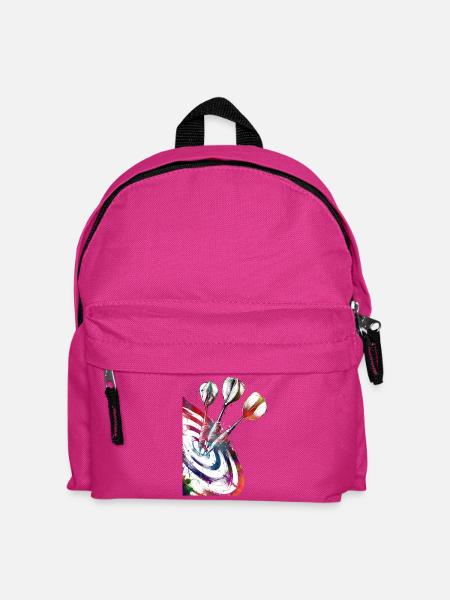 Darts Sports Art #darts #sport - Kinder Rucksack - Fuchsia