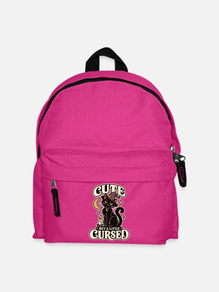 Magische Hexenkatze - Kinder Rucksack - Fuchsia