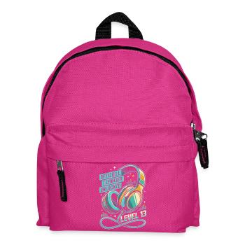 Level 13 Kopfhörer Offizieller Teenager - Kinder Rucksack - Fuchsia - Vorne