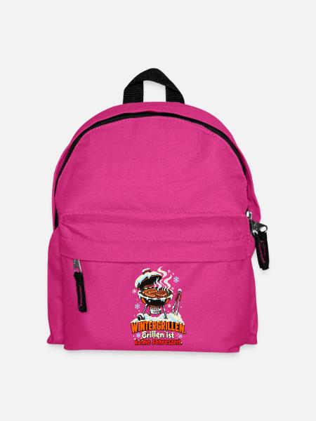 Wintergrillen Keine Jahreszeit - Kinder Rucksack - Fuchsia