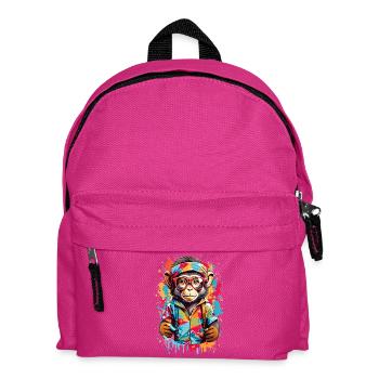Cool monkey - Kids' Backpack - fuchsia - Front