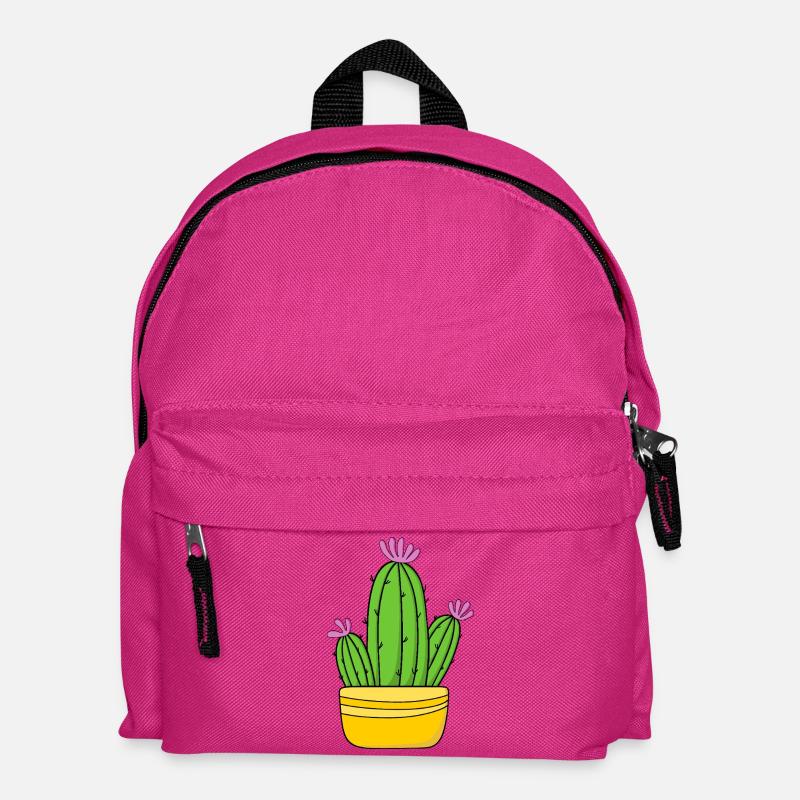 Kaktus - Kinder Rucksack - Fuchsia