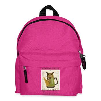 Chouette vintage du matin Grump - Sac à dos Enfant - fuchsia - Devant