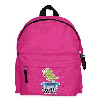 TRICERATOPS trampolining - Kids' Backpack - fuchsia - Front
