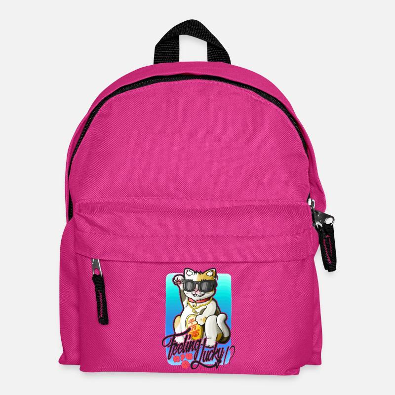 Fühlst du dich glücklich!? - Kinder Rucksack - Fuchsia