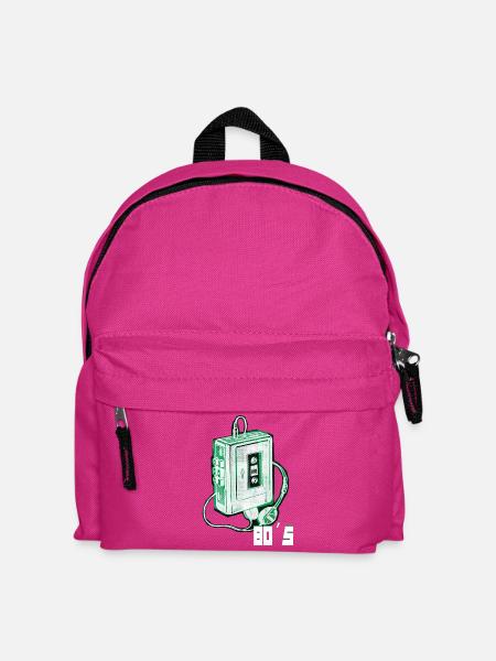 80er Jahre - Kinder Rucksack - Fuchsia