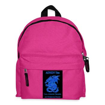 ADHD-Dragon - Kids' Backpack - fuchsia - Front