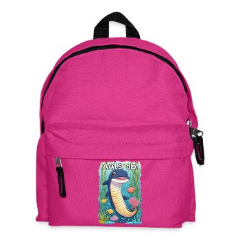 Aal Spruch Cartoonstyle - Aals ob! - Kinder Rucksack - Fuchsia - Vorne