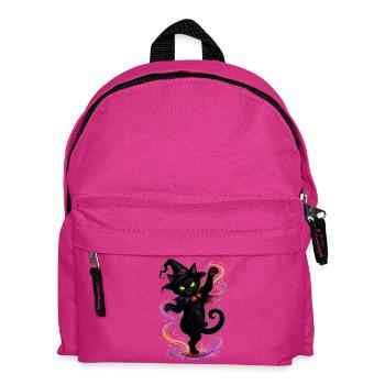 Halloween black cat dancing - Kinder Rucksack - Fuchsia - Vorne